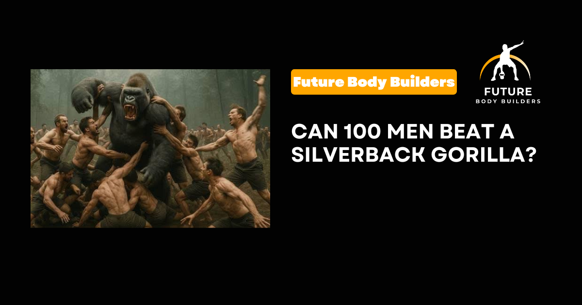 Read more about the article Can 100 Men Beat a Silverback Gorilla? A Fitness Perspective on Strength, Power, and Reality